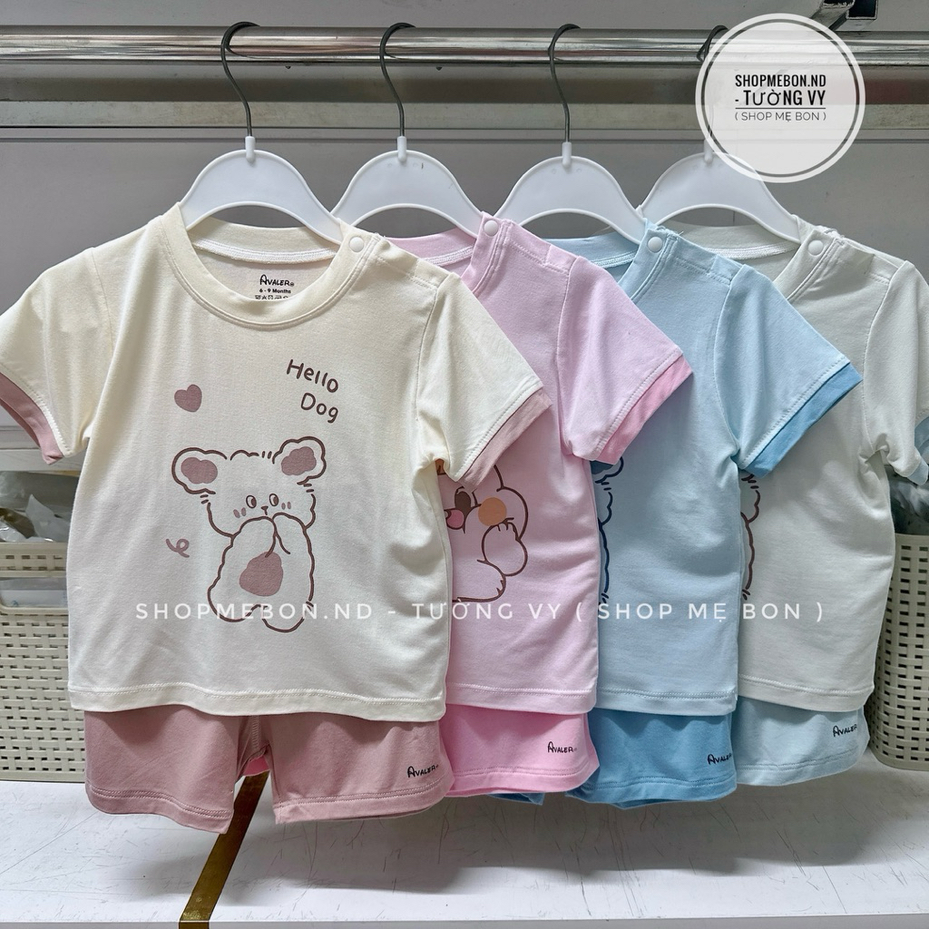 [ Avaler ] Bộ cộc tay Avaler sợi tre hàng chính hãng cho bé trai bé gái