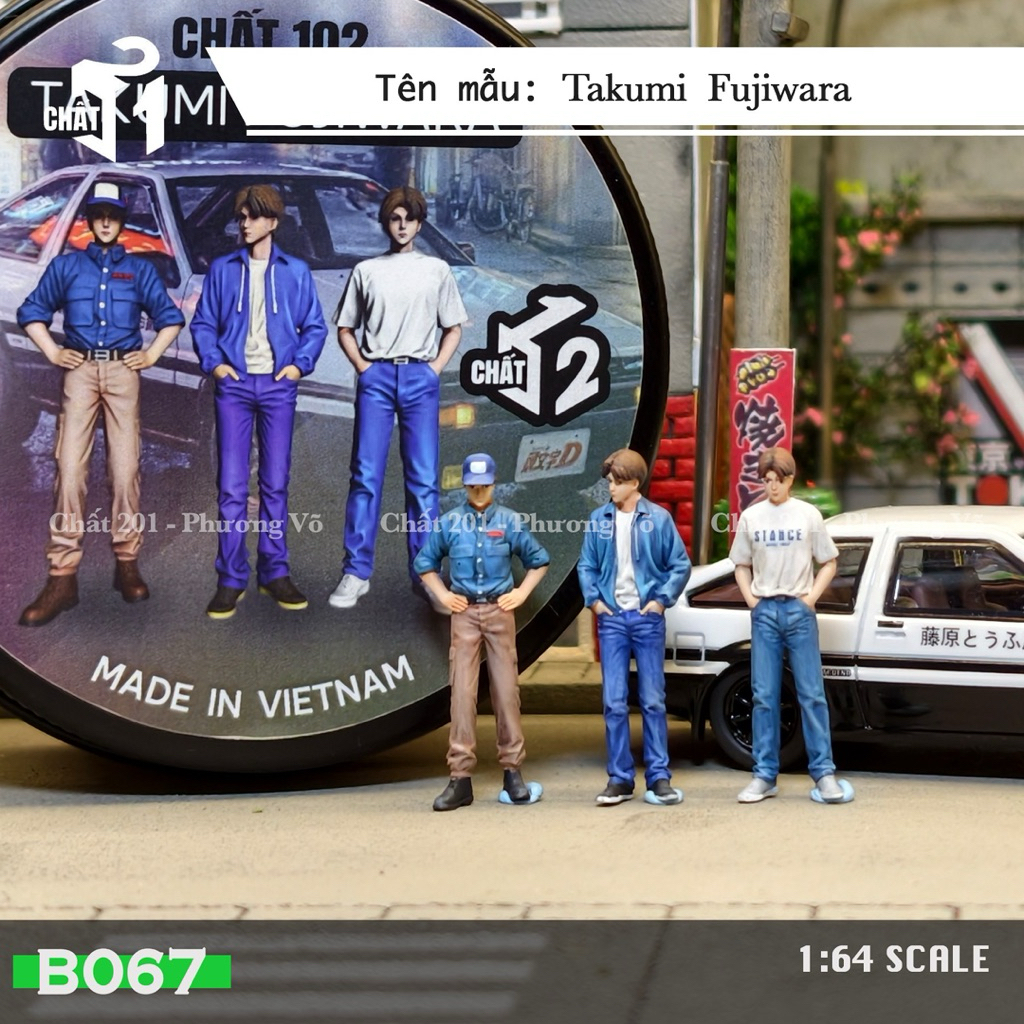 Mô hình Fugure 1/64 Premium Takumi Fujiwara (Initial D)