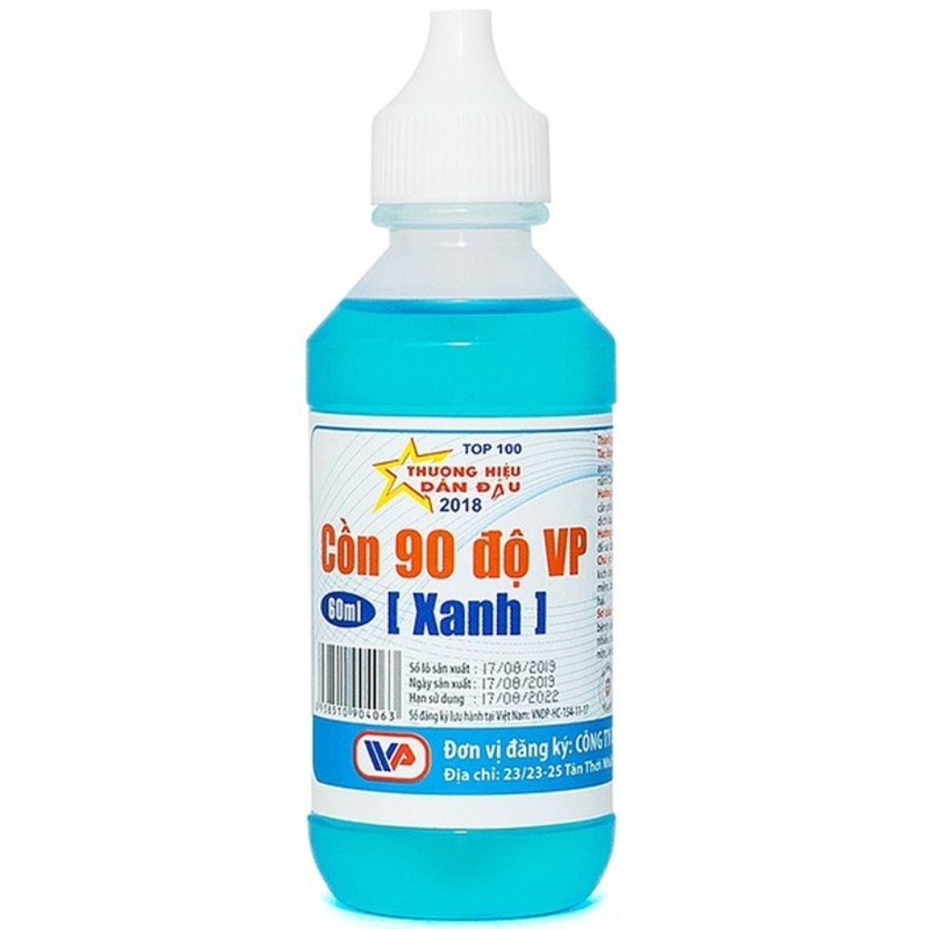 Cồn xanh 90 độ Vĩnh Phúc 60ml dùng sát trùng vết thương
