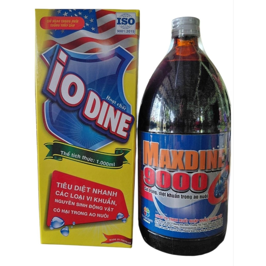IODINE 9000 diệt khuẩn cho ao nuôi tôm cá