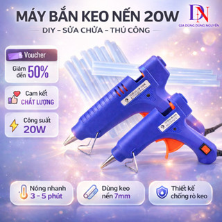Máy bắn keo nến, súng bắn keo nến silicon công suất 20W nóng chảy, cầm tay nhỏ gọn cực tiện lợi