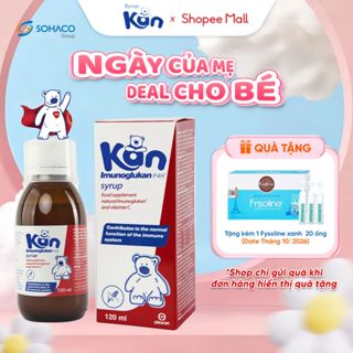 Siro Kan ImunoGlukan chai 120ml hỗ trợ miễn dịch nâng cao sức đề kháng cho bé trên 6 tháng tuổi