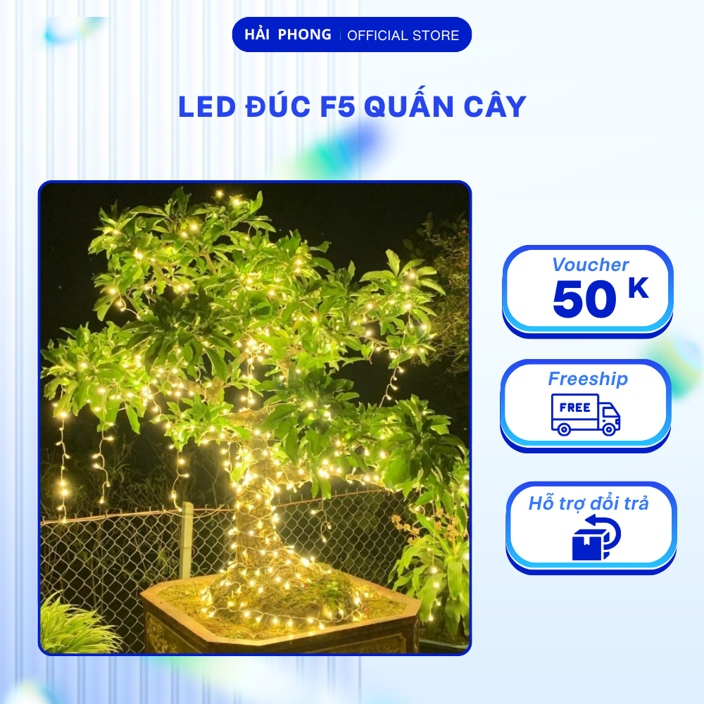 [BẢO HÀNH] Led đúc Led Hạt Đèn Nháy Quấn Cây Trang Trí Ngoài Trời Trong Nhà Chịu Mưa Chịu Nắng