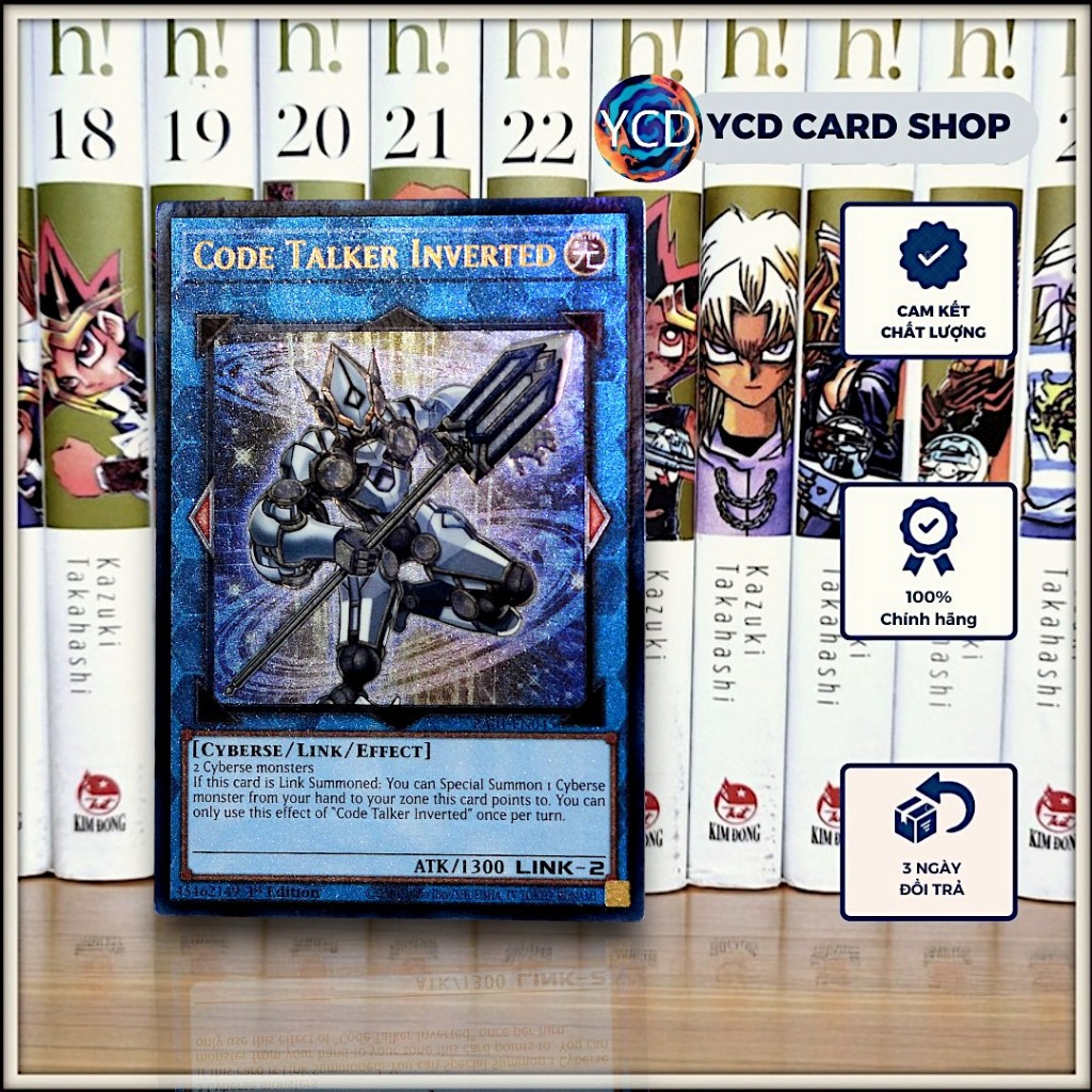 [YCDcardgame] Thẻ bài Yugioh Chính Hãng Code Talker Inverted - Prismatic Ultimate Rare [Link]