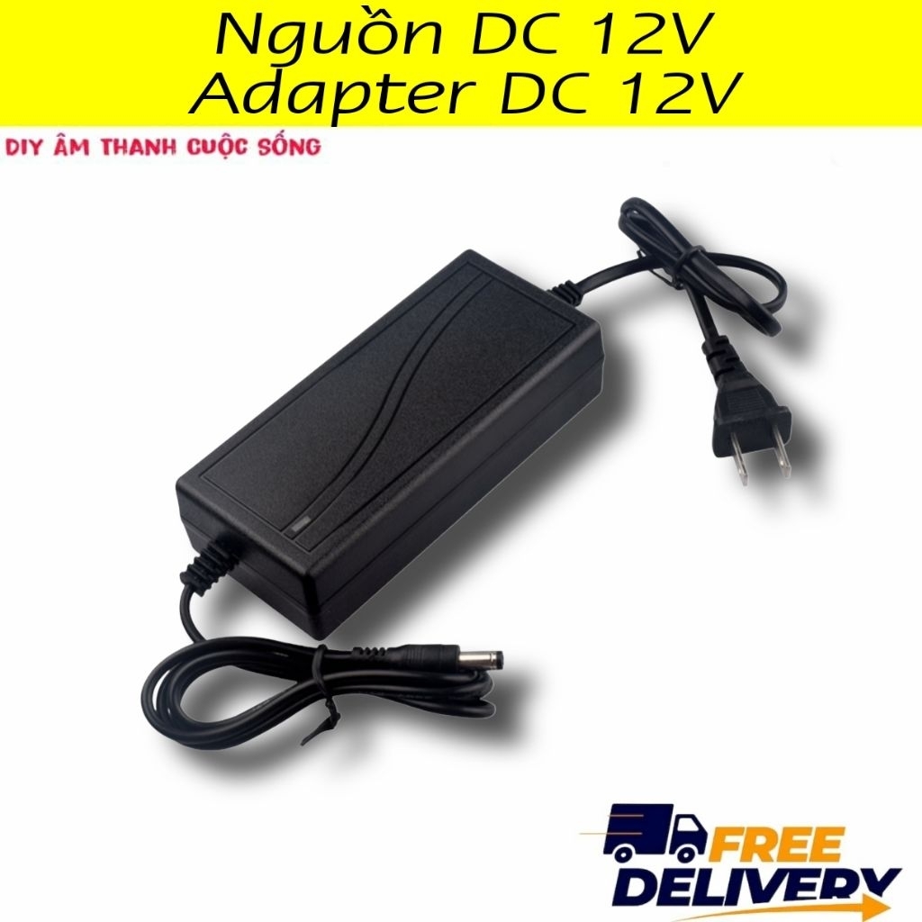 𝗡𝗴𝘂ồ𝗻 DC 𝟭𝟮V 3A 4A 𝟱𝗔 𝟲𝗔 Xịn 𝗔𝗱𝗮𝗽𝘁𝗲𝗿 5.5*2.5mm 12V Diy -