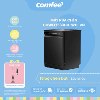[Freeship + Lắp đặt] Máy rửa chén COMFEE CDWEF1533GB-WU-VN, 15 bộ, 10 chế độ, bảo hành 24 tháng