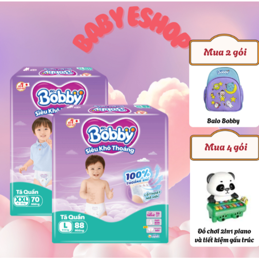 COMBO 2 gói tã quần Bobby Ultra+ size M-XXL