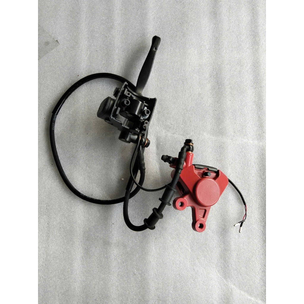 Cụm phanh dầu (thắng đĩa) trước xe đạp điện X1 Dua Dua