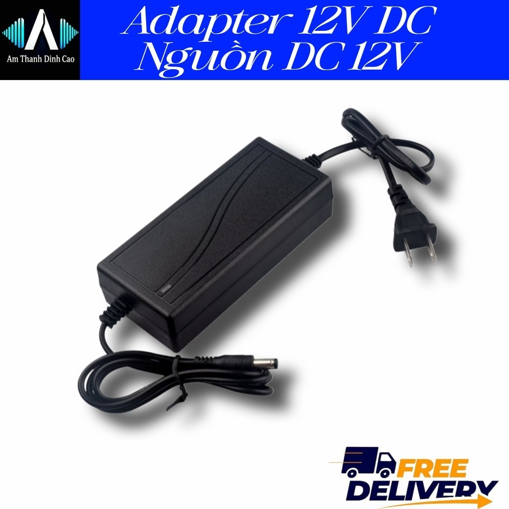 𝗡𝗴𝘂ồ𝗻 DC 𝟭𝟮V 3A 4A 𝟱𝗔 𝟲𝗔 Xịn 𝗔𝗱𝗮𝗽𝘁𝗲𝗿 12v 5A chân 5.5*2.5mm Diy