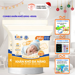 Khăn Khô Đa Năng ZIZOU CHÍNH HÃNG – Mềm Mại, Thấm Hút Tốt – Cho Trẻ Sơ Sinh – 600g+50g / 900g+50g