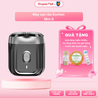 Máy cạo râu Enchen Mini 6 lưỡi dao kép mỏng, chống nước IPX7, pin sử dụng đến 2 tháng - BH 6 tháng