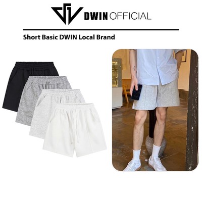 Quần short basic DWIN Serenity unisex nam nữ local brand đùi chất nỉ ép hai da dày dặn co giãn tốt QS01B
