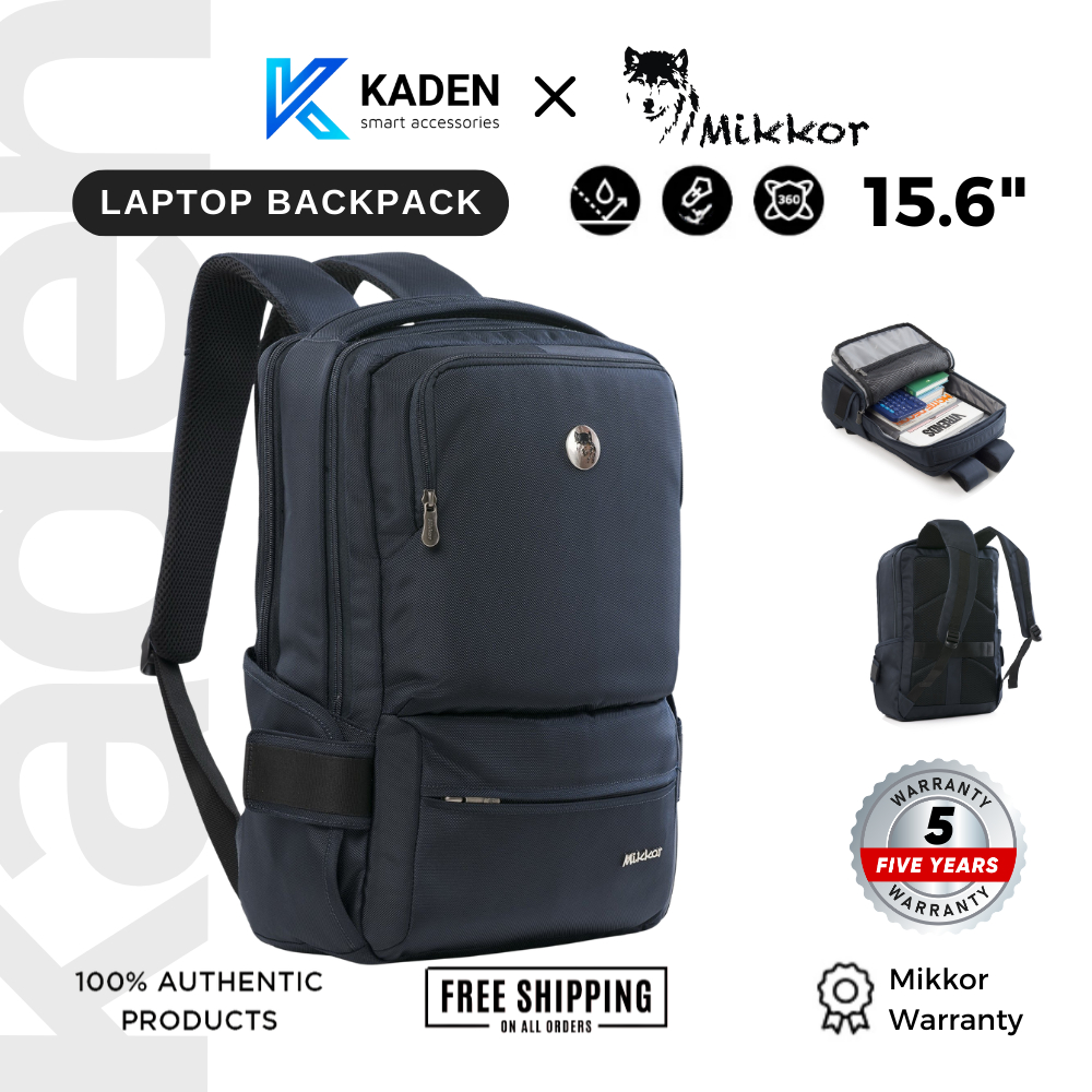 [BH 5 NĂM] Balo Mikkor The Abraham Premier, Đệm EVA Siêu Êm, Vải 1260D Chống Thấm, Laptop 15.6"/Mac 