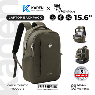 [BH 5 NĂM] Balo Laptop Mikkor The Levi 15.6 inch, Chống Thấm, Nhiều Ngăn, Có Đai Gài Vali, Đi Làm, Đi Học