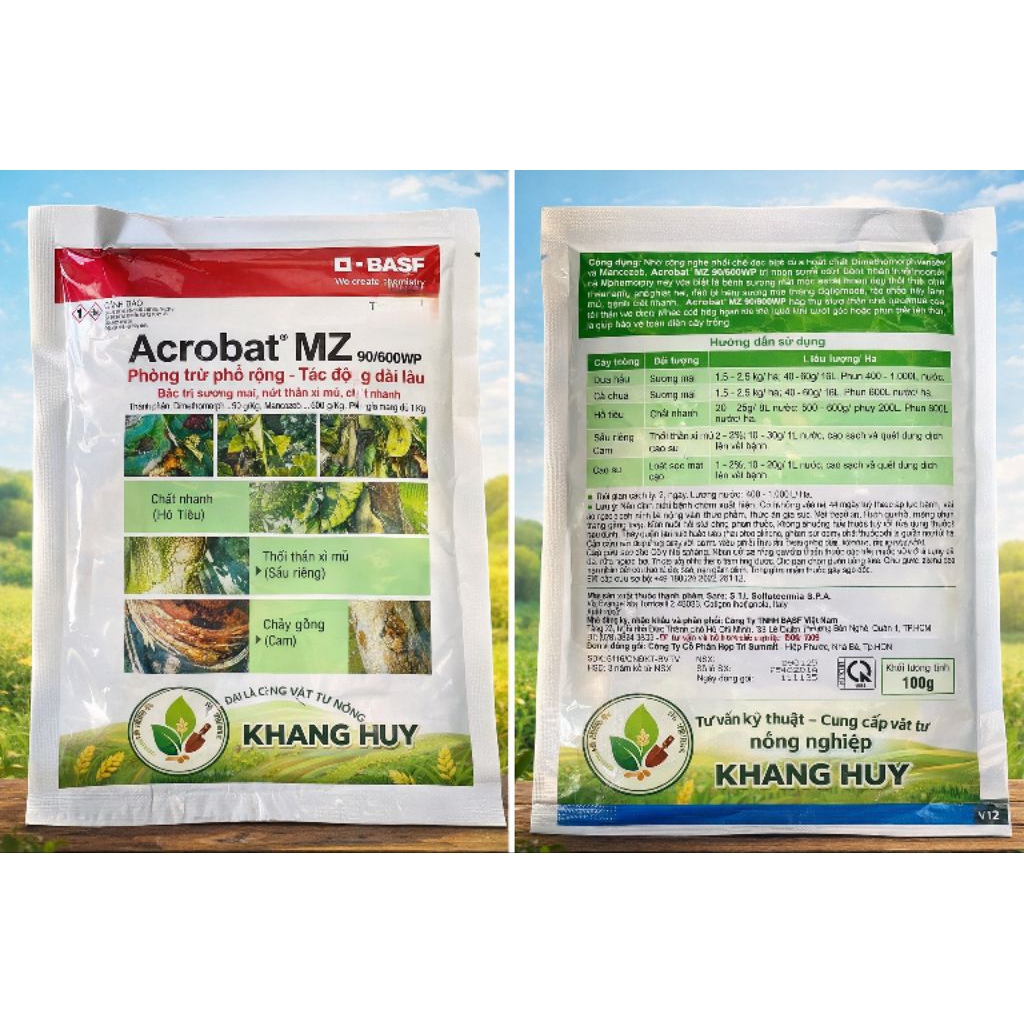 🌱 ACROBAT MZ 90/600WP – NGỪA NẤM CHO CÂY TRỒNG 🌱