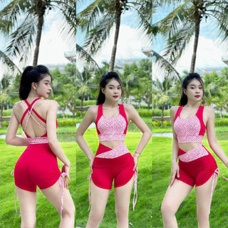 Đồ tập aerobic, gym nữ( bộ vặn thừng dây)