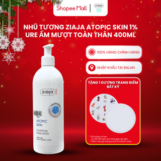 Nhũ Tương Mượt Da Toàn Thân Ziaja Med Atopic Skin Dermatological Formula Nourishing 1% Urê 400ml (Kem Dưỡng Cho bé)