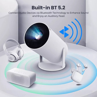 Máy chiếu HY300 Pro 4K Full HD Android 11 WiFi6 1080P cho điện thoại máy chiếu phim Netflix YouTube—AAMP