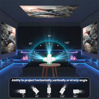 Máy chiếu HY300 Pro 4K Full HD Android 11 WiFi6 1080P cho điện thoại máy chiếu phim Netflix YouTube—AAMP