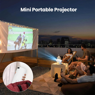 Máy chiếu HY300 Pro 4K Full HD Android 11 WiFi6 1080P cho điện thoại máy chiếu phim Netflix YouTube—AAMP