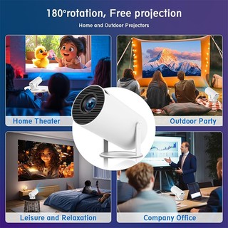 Máy chiếu HY300 Pro 4K Full HD Android 11 WiFi6 1080P cho điện thoại máy chiếu phim Netflix YouTube—AAMP