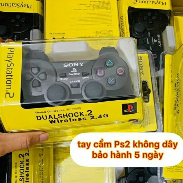 Thanh lý tay Ps2 không dây kèm cục thu phát cho máy Ps1 Ps2 wireless controller