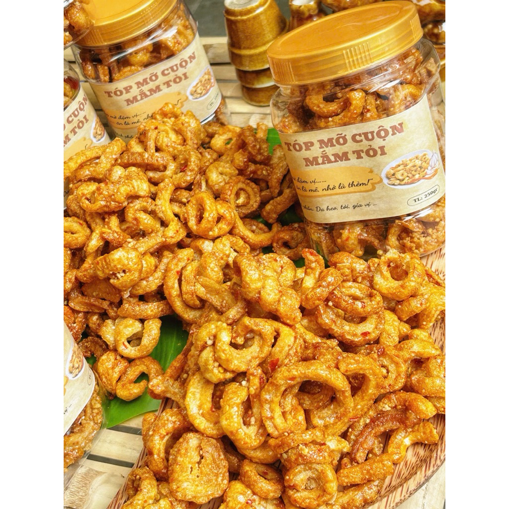TOP MỠ CHIÊN GIÒN CUỘN TỎI