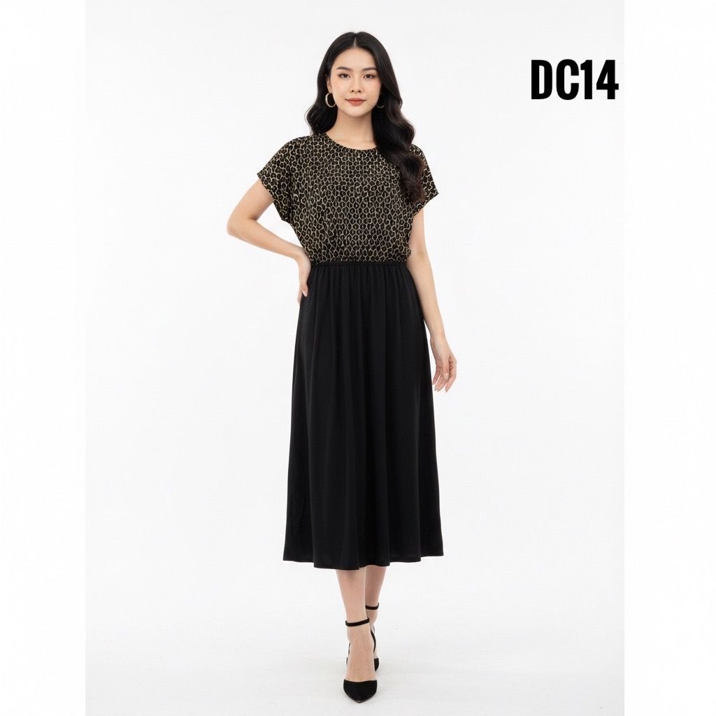 [CHẤT CLOTHING] Set đầm nguyên bộ áo liền quần thun cotton mịn cực mát lướt da DC141516SM