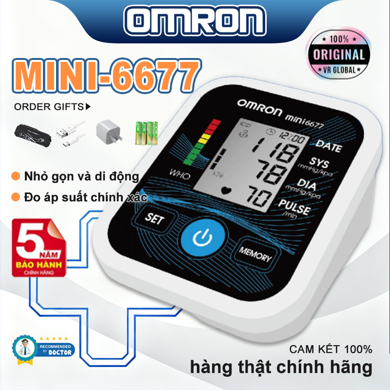 (Bảo hành 5 năm) Máy đo nhịp tim và huyết áp tự động chính xác cao