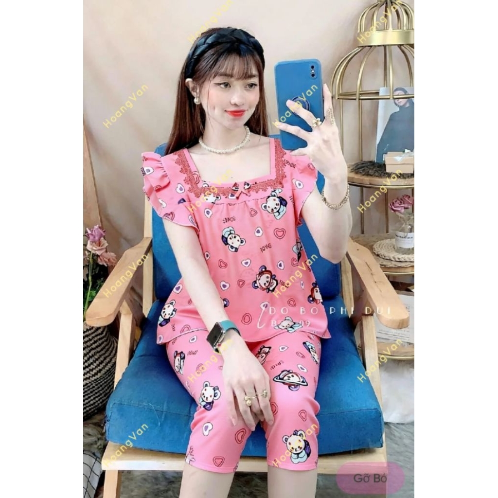 Đồ bộ kate lửng - Set 2 dây kate lửng