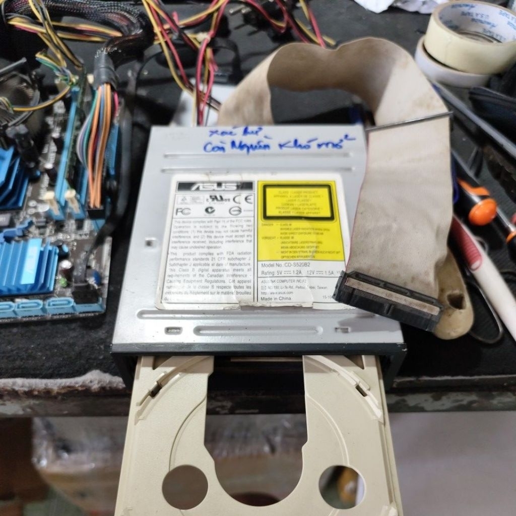 CD DVD ATA xác hư còn nguồn khó mở ra mở vào, Anh em mua về sửa lại