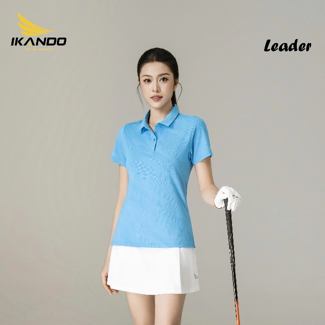 Áo Thể Thao Nữ IKANDO Leader, Cổ Trụ, Vải Thun Lạnh Nhập Khẩu, Co Giãn, Thoáng Khí - Nhiều màu