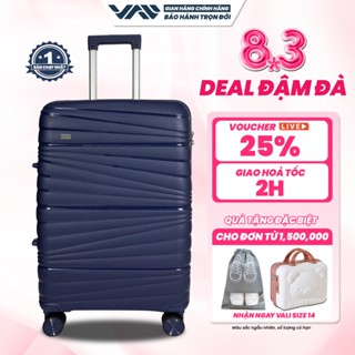Vali Du Lịch VALINY VNY06, Chất Liệu Nhựa PP Cao Cấp, BẢO HÀNH TRỌN ĐỜI, Vali Nhẹ, Bền Bỉ, Xịn Đẹp