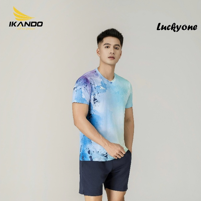 Áo Thể Thao Nam IKANDO LUCKYONE Cổ Tròn, Vải Thun Lạnh Nhập Khẩu, Co Giãn, Thoáng Khí - Nhiều màu