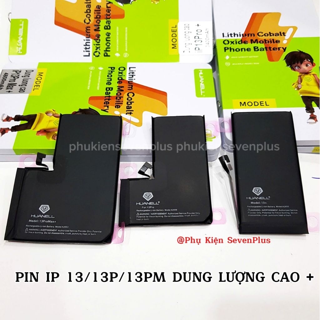 Pin HUANELL Dung Lượng Cao Dành Cho IP 13 / 13 PRO / 13 PRO MAX (Pin IP Hãng Dung Lượng Cao)