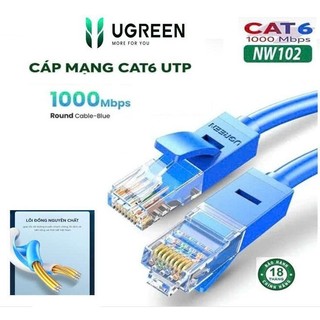 Dây mạng cat6 dài 10m 20m ugreen 11205 11206- hàng chính hãng bh 18 tháng