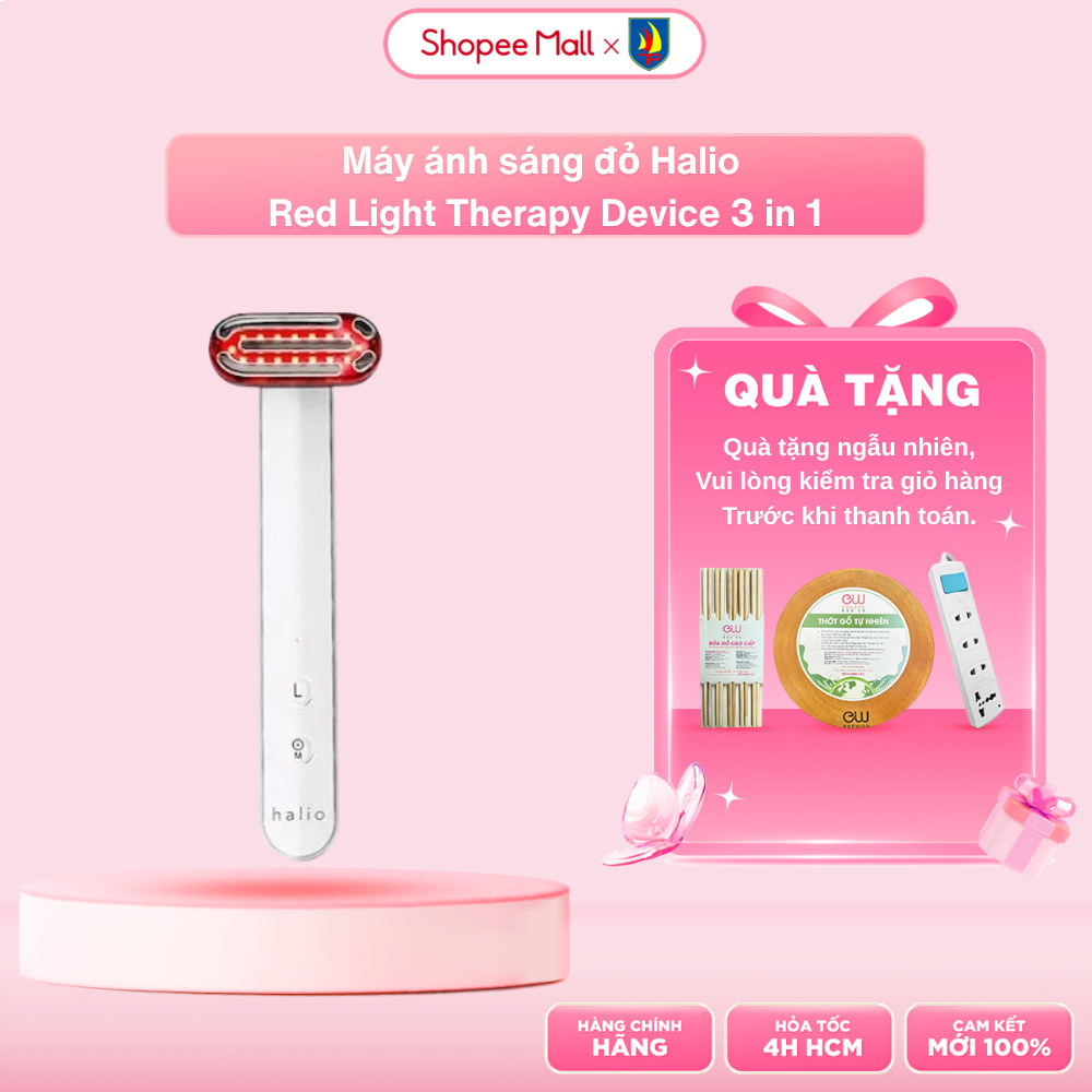 Máy ánh sáng đỏ Halio Red Light Therapy Device 3 in 1 - Bảo hành 1 năm - 1 đổi 1 nếu lỗi NSX
