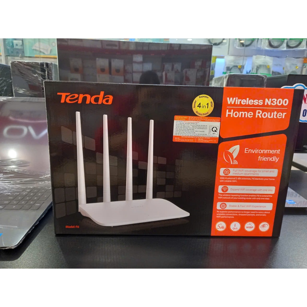 Wifi Tenda 4 râu F6 (Thường)(DV30)