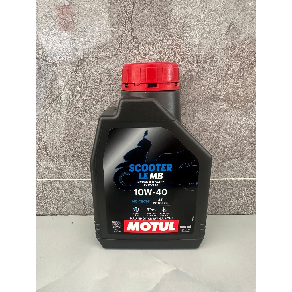 Nhớt Motul Xe Tay Ga Motul Scooter LE MB 10W40 800ML Chính Hãng Nhập Khẩu - Cam Kết 100% Chính Hãng