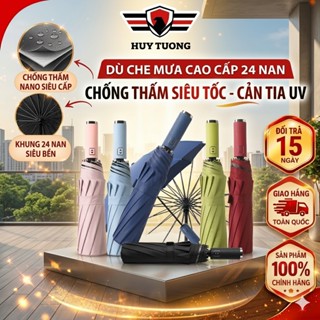 Ô Dù Che Mưa, Che Nắng 24 Nan Đóng Mở Tự Động Bằng Nút Bấm, Chống Tia UV Và Chống Thấm Nước, Tiện Lợi Gấp Gọn- Huy Tưởng