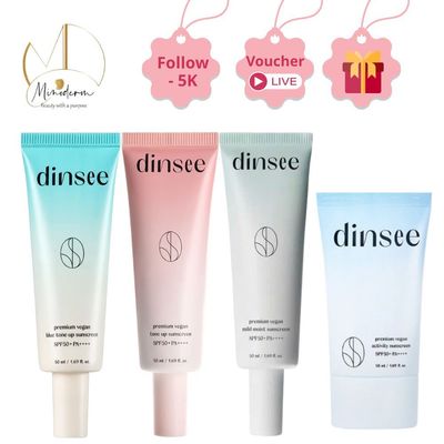 Kem chống nắng Dinsee Premium Vegan Sunscreen SPF50+ PA++++ bảo vệ da, nâng tone.