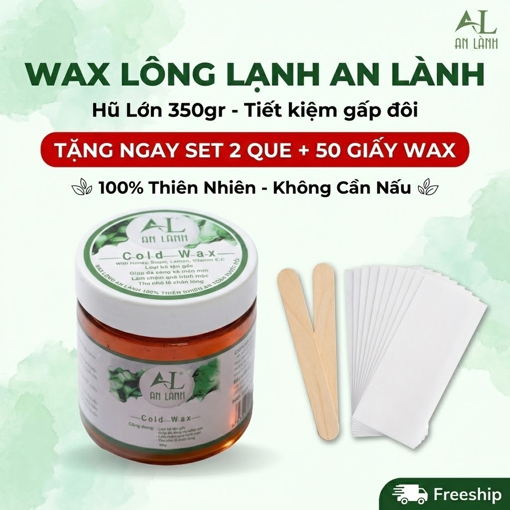 WAX LÔNG AN LÀNH TẶNG KÈM GIẤY VÀ QUE WAX WAX LÔNG VĨNH VIỄN