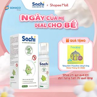 Xịt Chống Muỗi SACHI Thảo Dược An Toàn Lành Tính Chai 100ml Bảo Vệ Da Khỏi Muỗi An Toàn Cho Bé