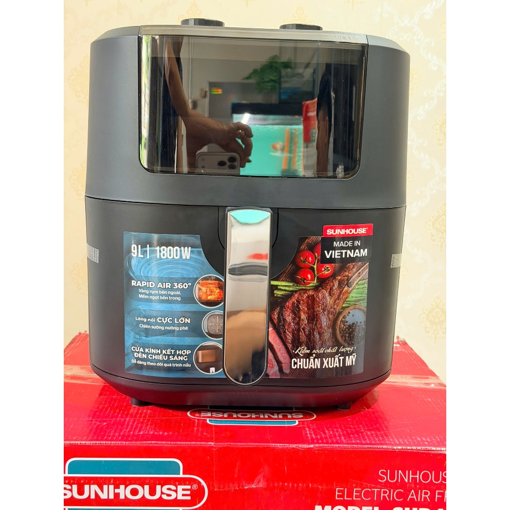 Nồi chiên không dầu Sunhouse SHD4037 9 lít