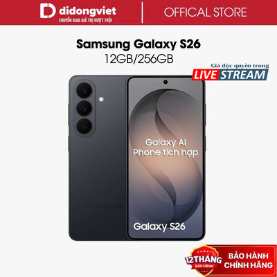 [DDV x Hannah] Điện thoại Samsung Galaxy S26 5G 12GB | 256GB. Màn hình 6.3" 120Hz - Exynos 2600 (2nm) - BH 12 tháng