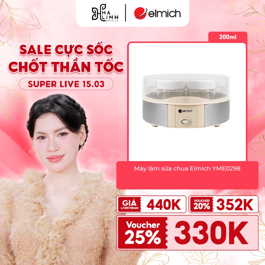 [ VHL - Elmich ] Máy làm sữa chua Elmich YME0298