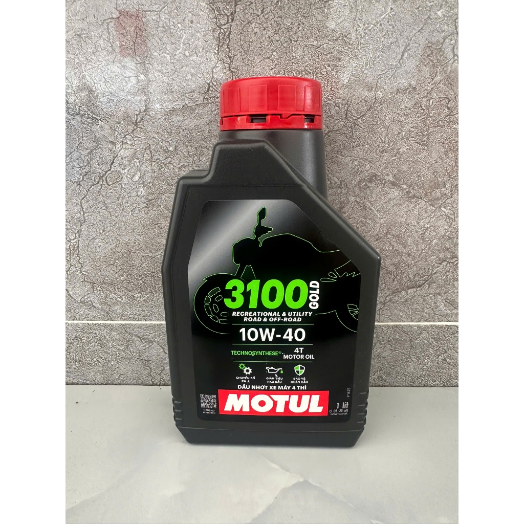 Nhớt Motul Xe Số Motul 3100 Gold 10w40 1L Chính Hãng Nhập Khẩu - Cam Kết Chính Hãng 100%