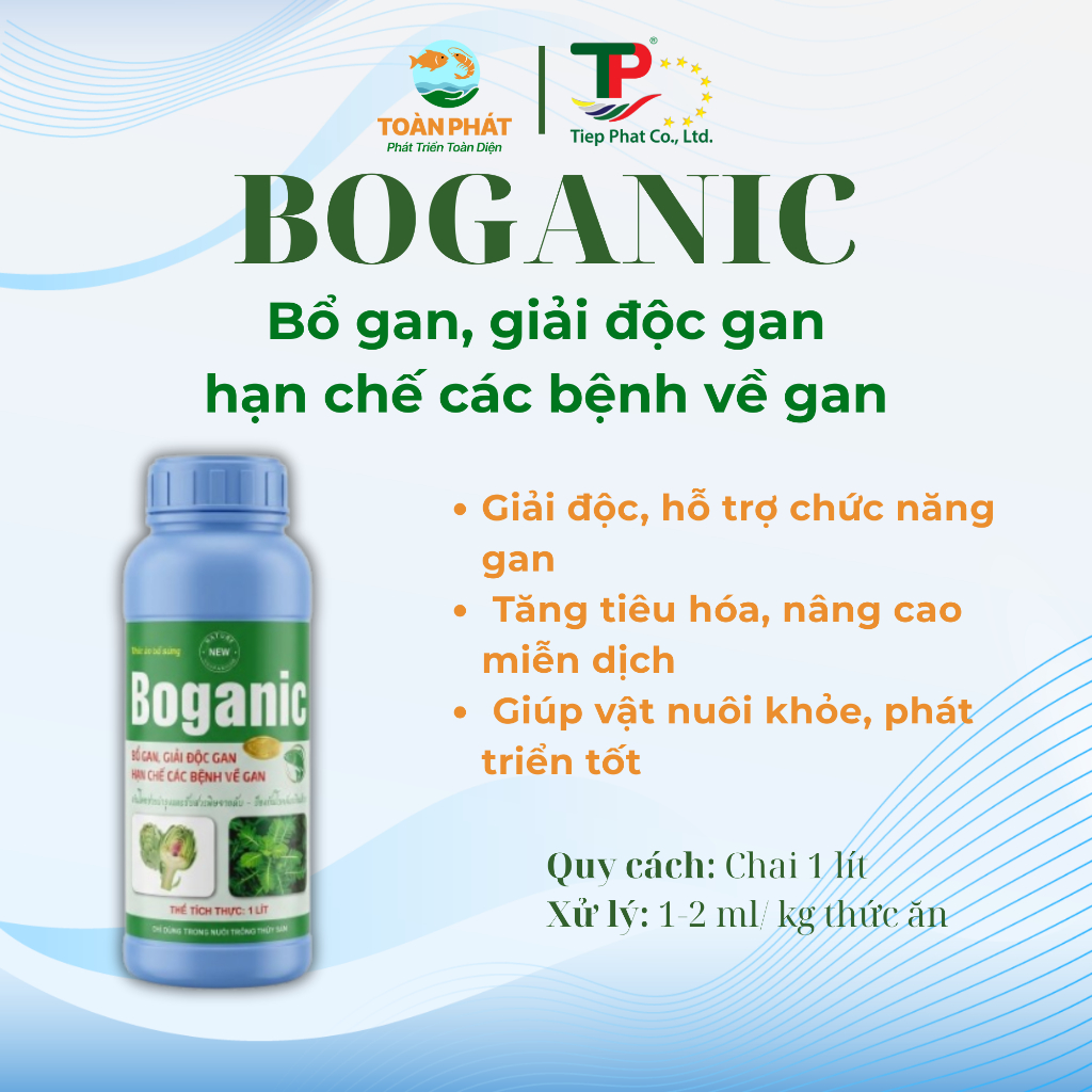 Tiệp Phát Boganic- Bổ gan, giải độc gan, hạn chế các vấn đề về gan, tăng tiêu hóa, nâng cao miễn dịc