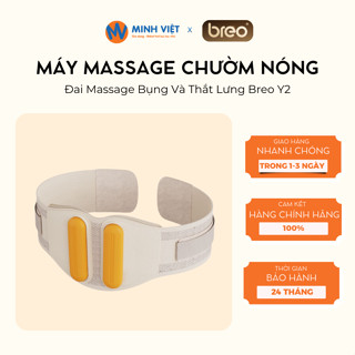 Đai Massage Chườm Nóng Bụng và Thắt Lưng Breo Y2 - Chườm nóng 360 độ - Thư giãn chuyên sâu