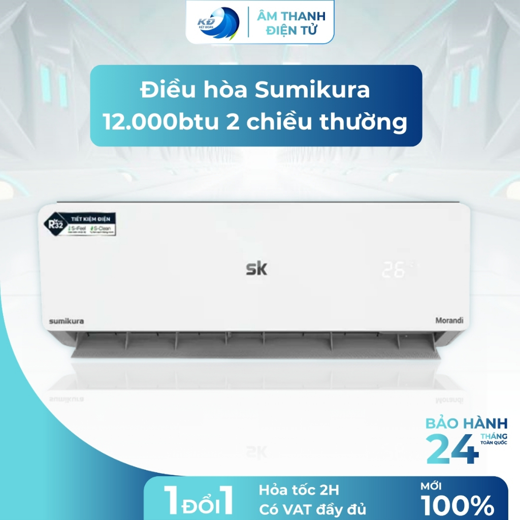 [Freeship + Nhận Lắp Đặt Tại HN] Điều Hòa Sumikura 12000BTU 2 Chiều Có VAT